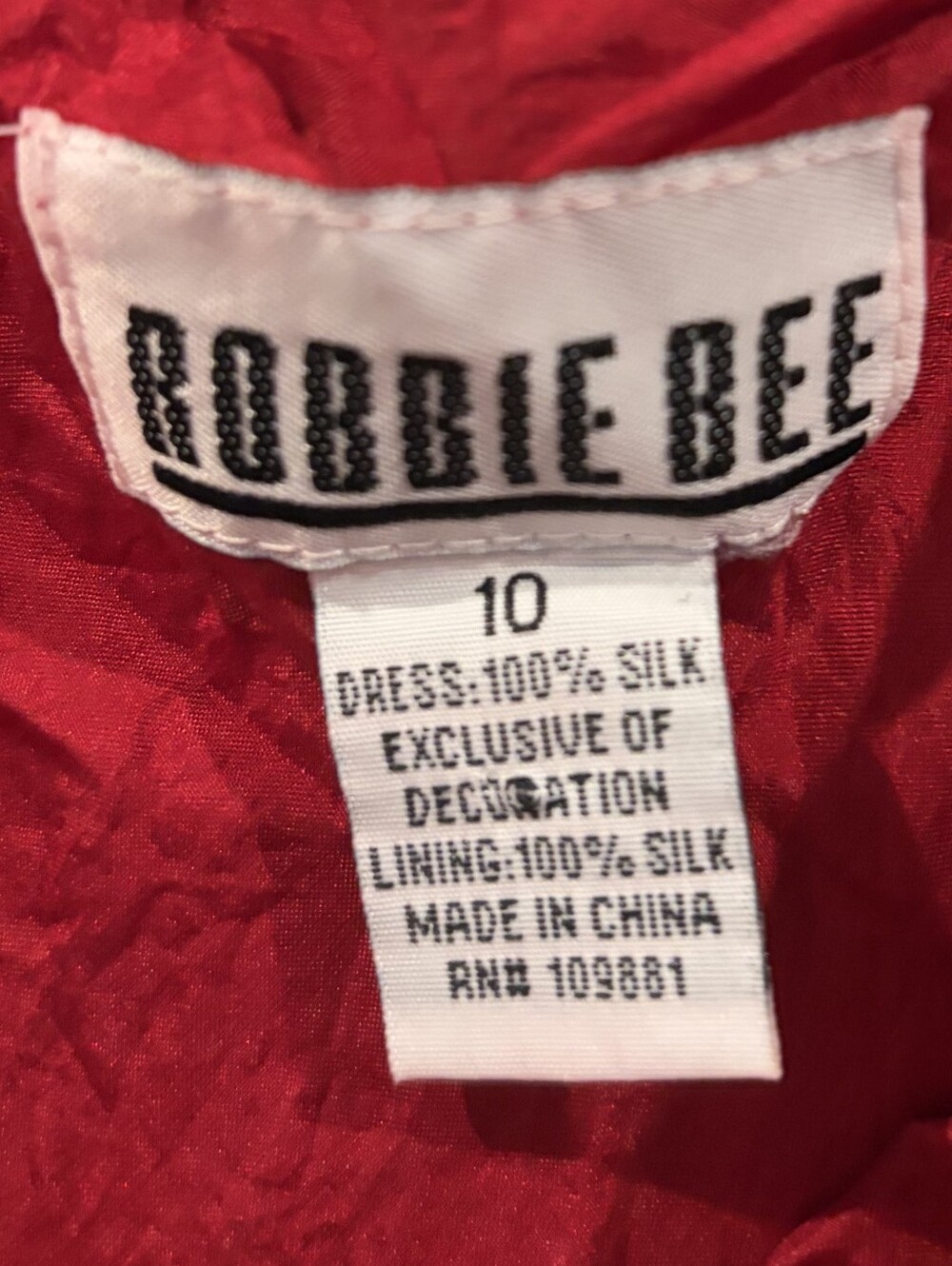 Robbie Bee Womens Vintage Y2K 100% Silk Floral Beaded Assymetrical Midi Dress 10 - Picture 3 of 3